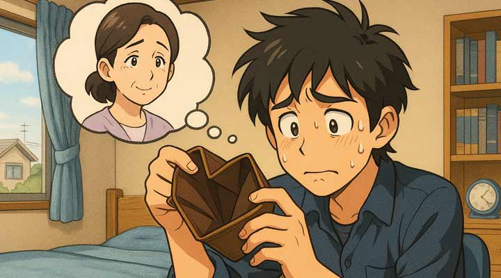 生活費ピンチ！親に仕送りを頼むときのメール文